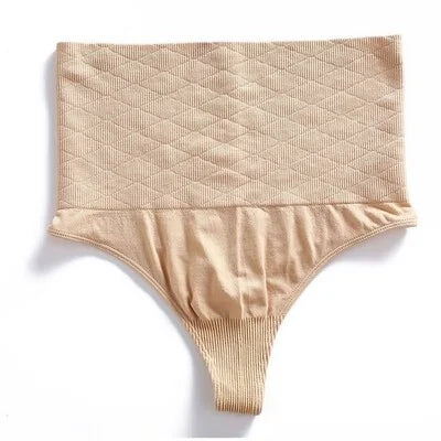 Tanga thong underwear, perfect fit comfort briefs, front view, light pink fabric.